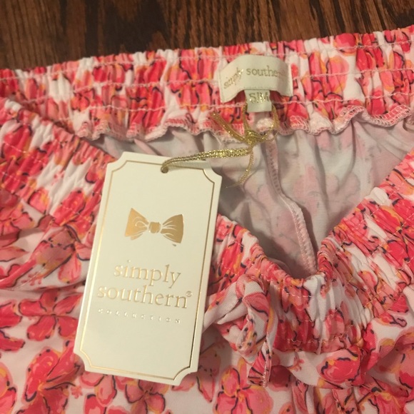 NWT • Simply Southern • Floral Tassel Shorts - Picture 5 of 7